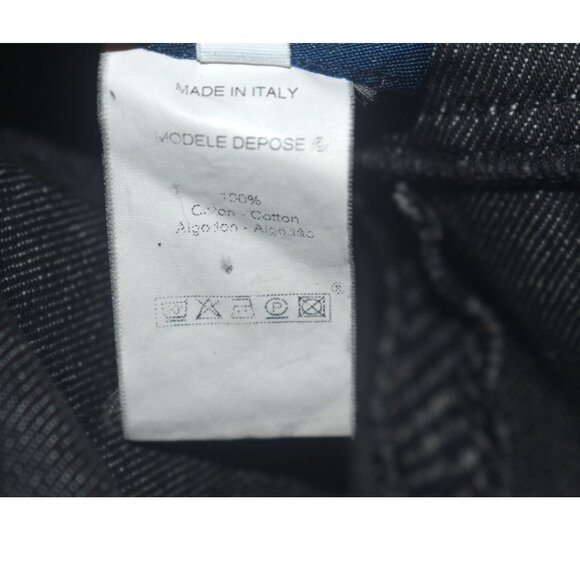 Vintage 90s Kenzo Jeans Herringbone Cotton Denim Jacket Blazer Italy 36 XS S - Picture 9 of 13